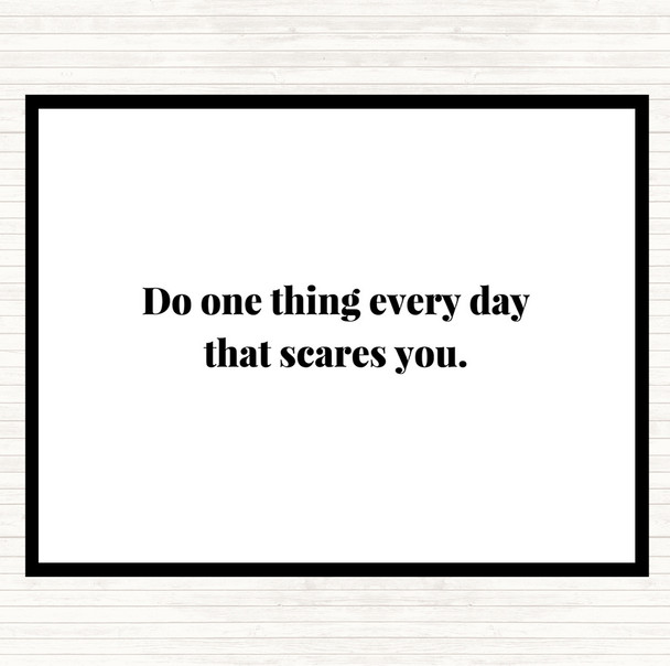 White Black One Thing Everyday Quote Mouse Mat Pad