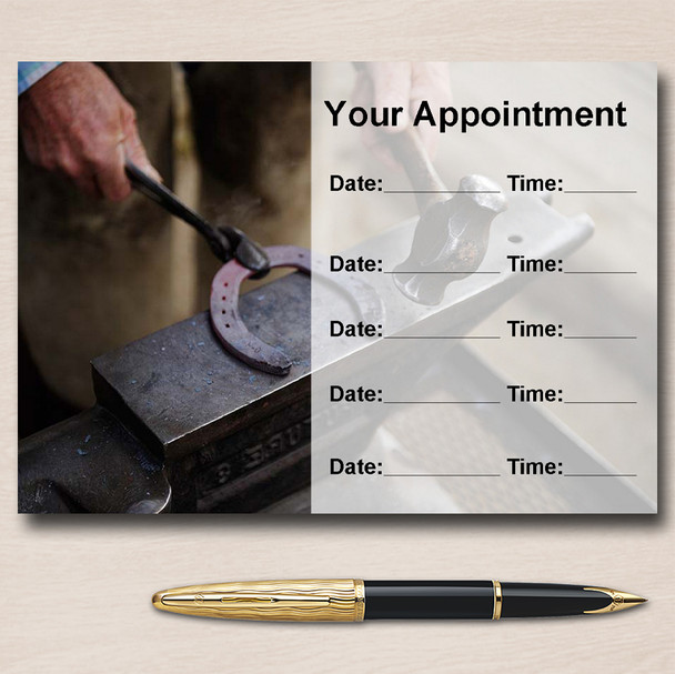 Farrier Horse Blacksmith Personalised Appointment Cards