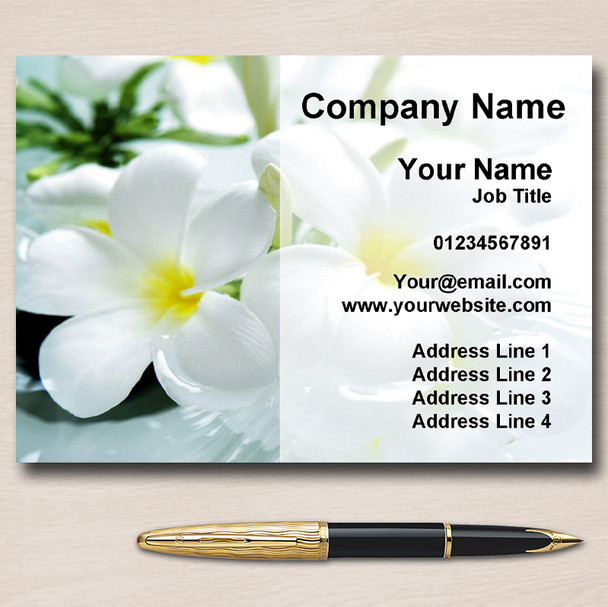 Beauty Salon Massage Treatment Spa Personalised Business Cards