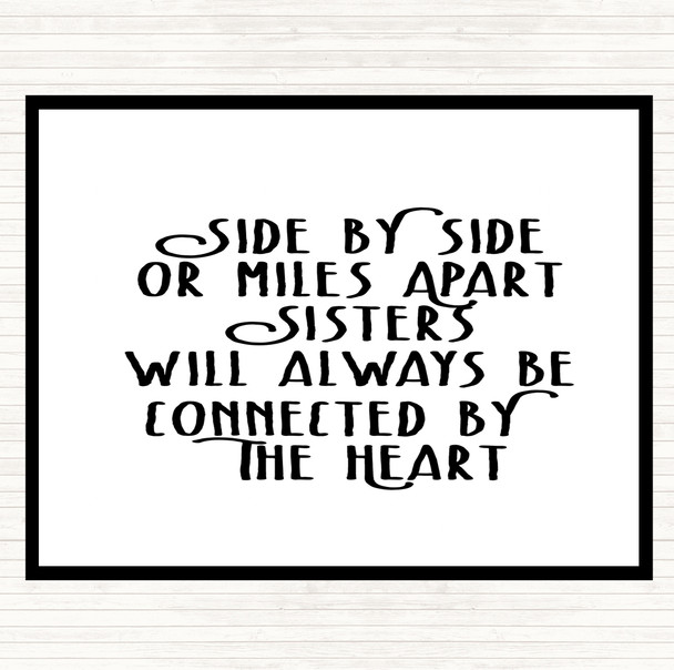 White Black Side By Side Quote Mouse Mat Pad