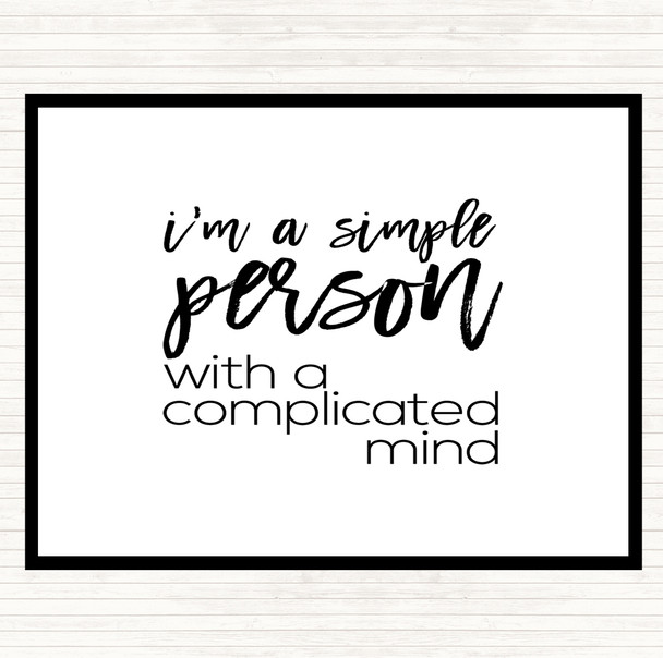 White Black Simple Person Quote Mouse Mat Pad