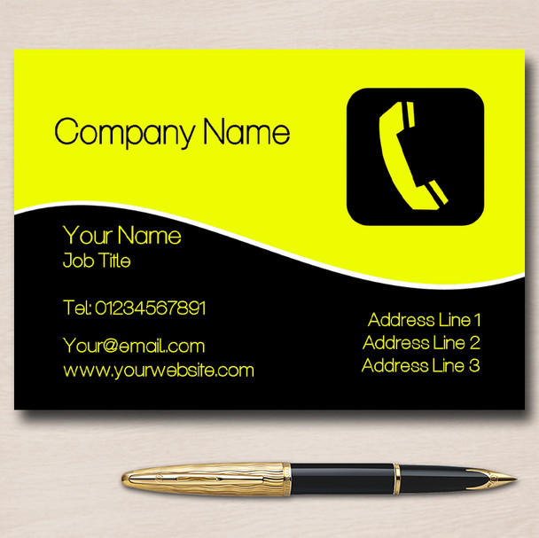 Emergency Telephone Personalised Business Cards