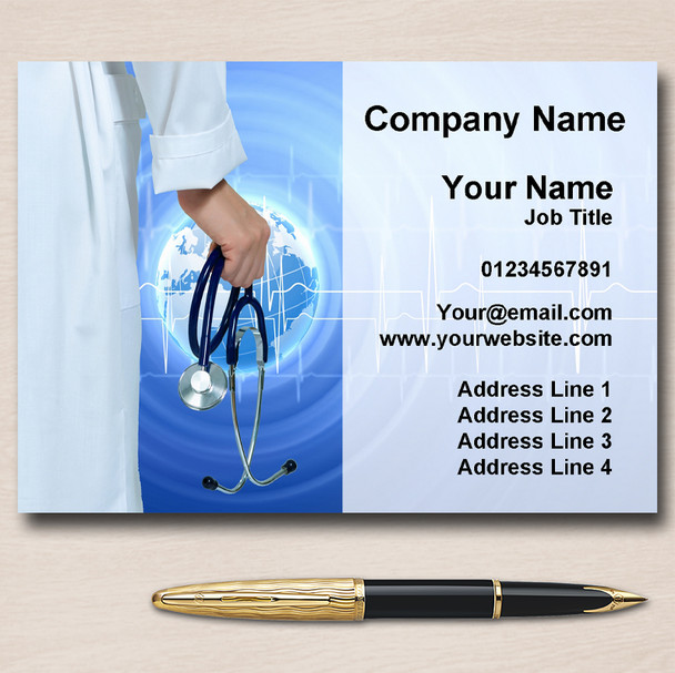 Doctor Hospital Nurse Medical Personalised Business Cards