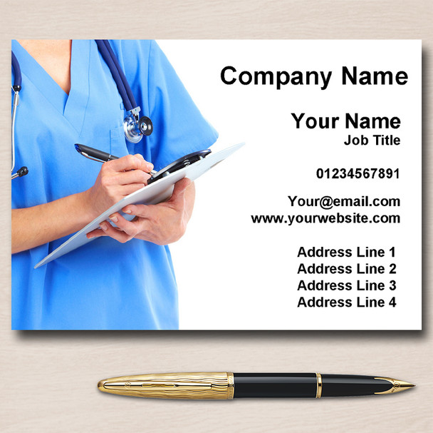 Doctor Nurse Medical Personalised Business Cards