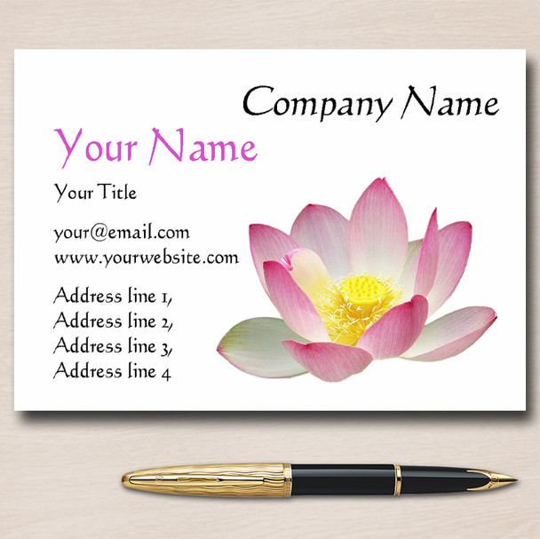 Lotus Personalised Business Cards