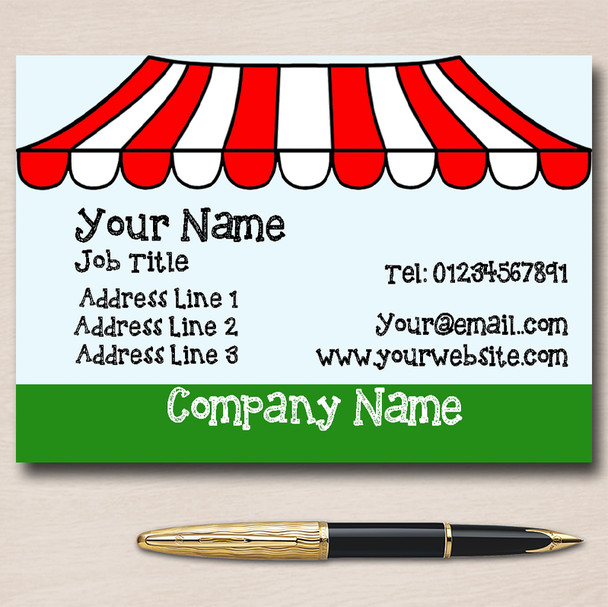 Market Stall Personalised Business Cards