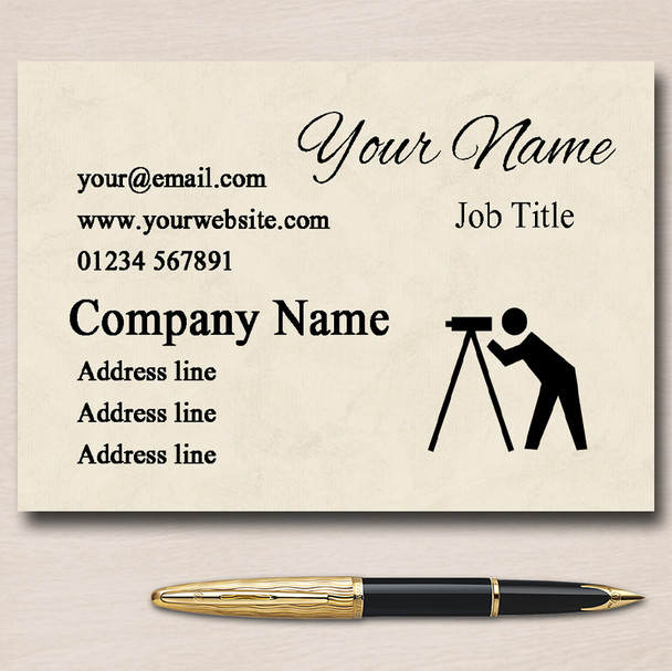 Photography Personalised Business Cards