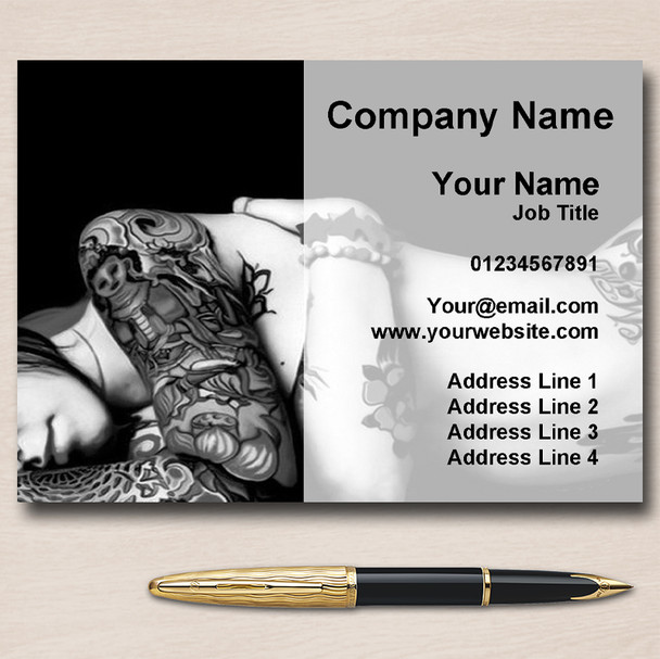 Tattoo Studio Tattooist Personalised Business Cards
