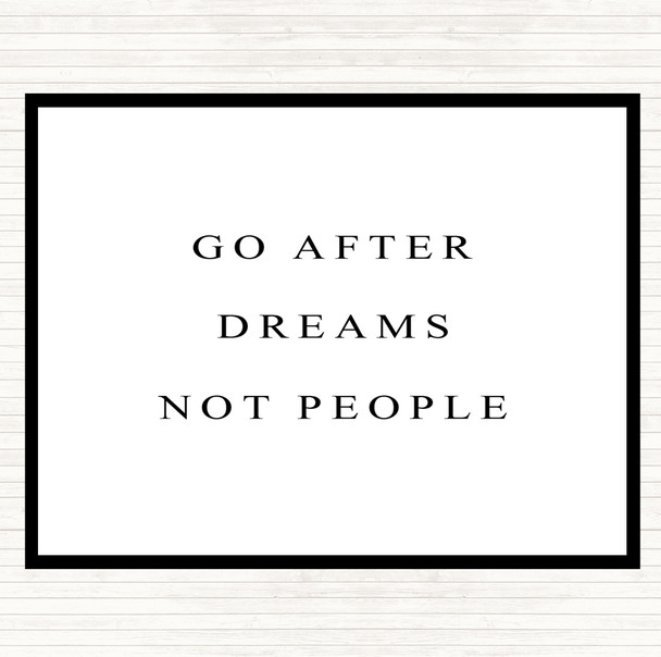 White Black After Dreams Not People Quote Mouse Mat Pad