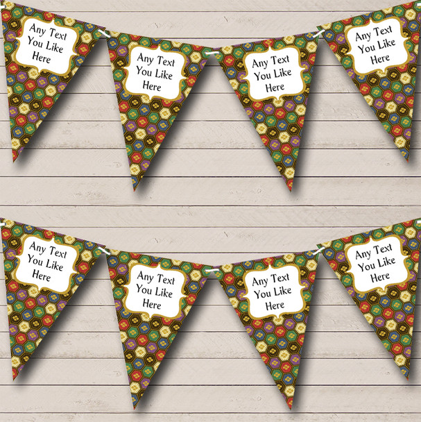 Retro Pattern Personalised Birthday Party Bunting