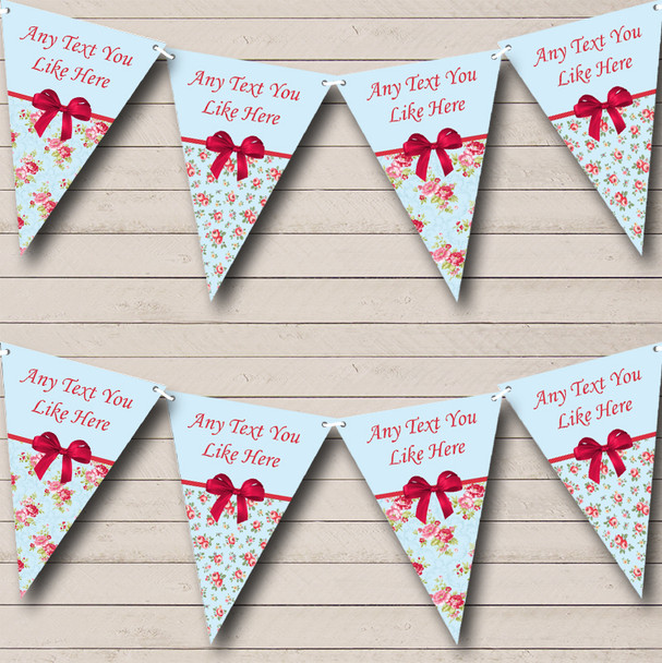Floral Vintage Shabby Chic Personalised Birthday Party Bunting