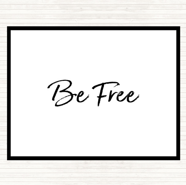 White Black Free Quote Mouse Mat Pad