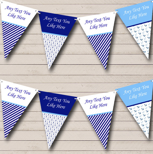 Nautical Sailing Personalised Carnival Fete Street Party Bunting