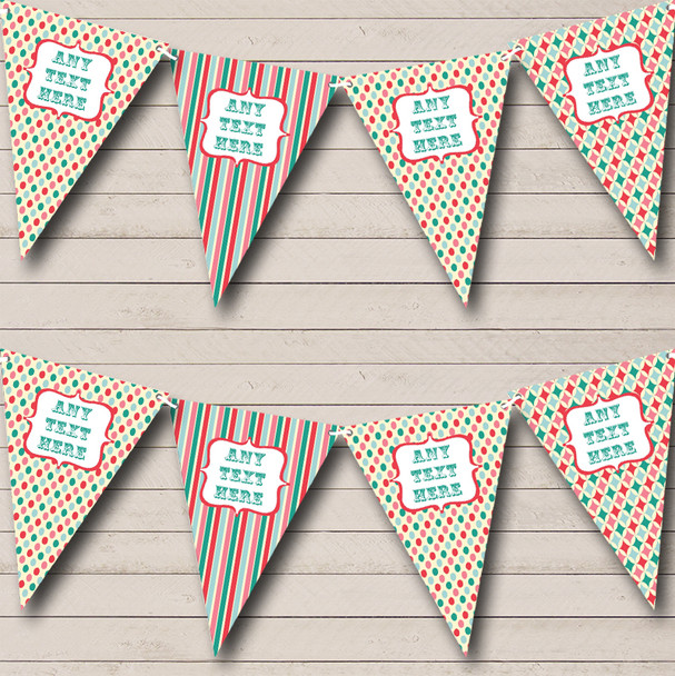 Bubblegum Style Circus Personalised Carnival Fete Street Party Bunting