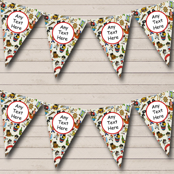 Pirates & Treasure Personalised Children's Birthday Party Bunting