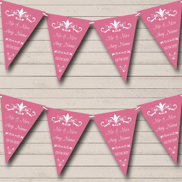 Regal Or Dusky Rose Personalised Engagement Party Bunting