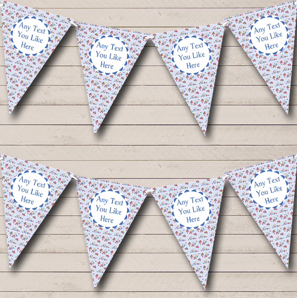 Blue Teddy Bear Welcome Home New Baby Bunting