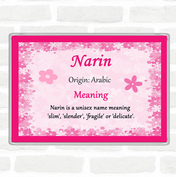 Naomi Name Meaning Jumbo Fridge Magnet Pink