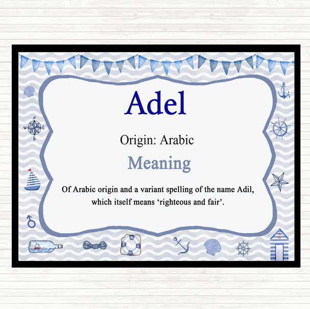 Adel Name Meaning Mouse Mat Pad Nautical