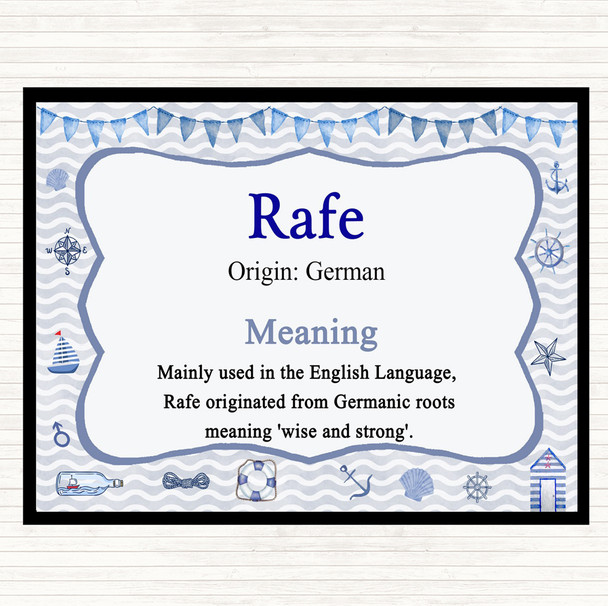 Rafe Name Meaning Dinner Table Placemat Nautical