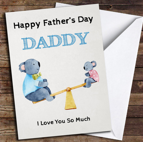 Koala Bears Personalised Father's Day Card