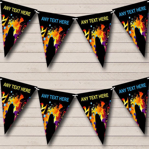 60's 70's 80's Disco Personalised Birthday Party Bunting