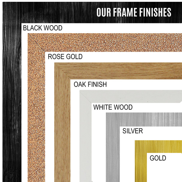 Photo Picture Frame Sizes: A5 A4 A3 A2 Colours: Black, White, Gold, Rose Gold, Oak, Silver