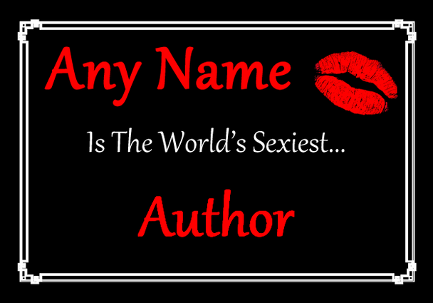 Author Personalised World's Sexiest Certificate