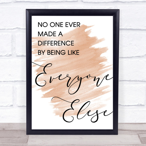 Watercolour The Greatest Showman Made A Difference Song Lyric Quote Print
