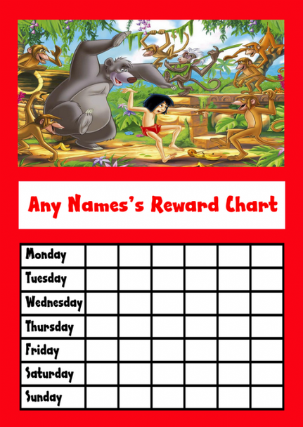 The Jungle Book Star Sticker Reward Chart