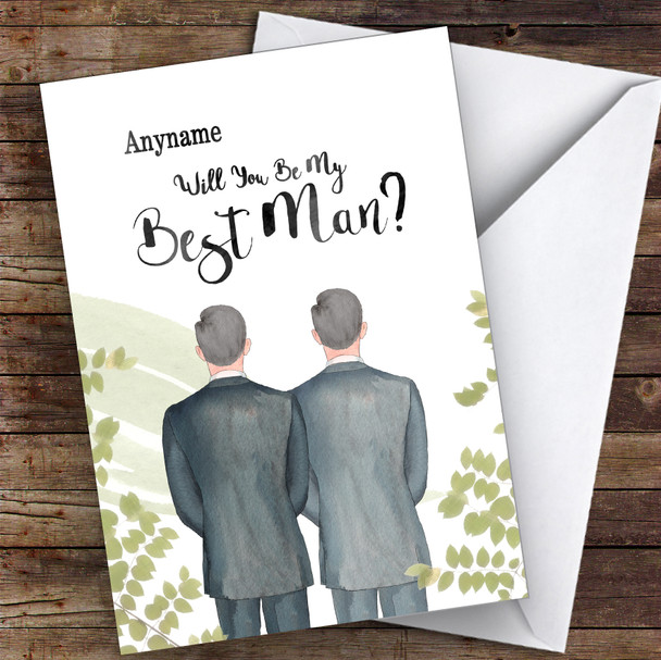 Grey Hair Grey Hair Will You Be My Best Man Personalised Wedding Card