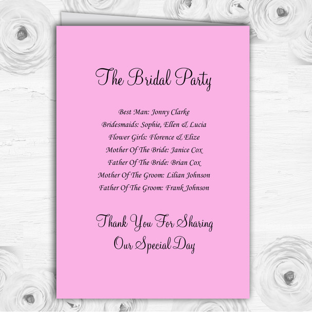 Colourful Cute Love Hearts Personalised Wedding Double Cover Order Of Service