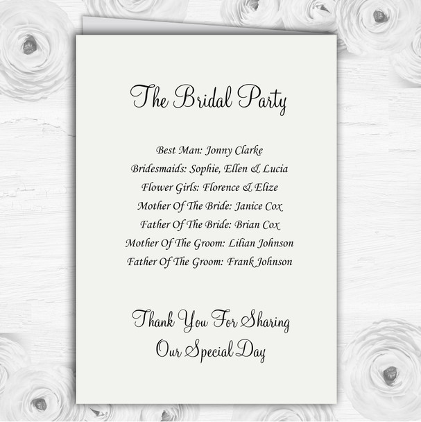 Tropical Beach Palm Tree Personalised Wedding Double Cover Order Of Service