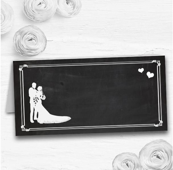 Chalkboard White Wedding Table Seating Name Place Cards