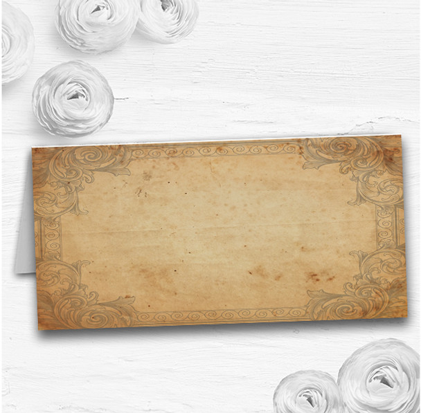 Classic Vintage Shabby Chic Postcard Wedding Table Seating Name Place Cards