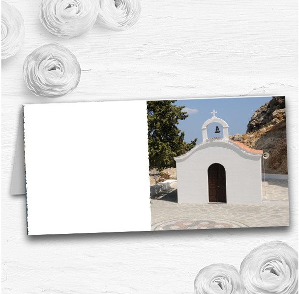 St Pauls Lindos Rhodes Abroad Wedding Table Seating Name Place Cards