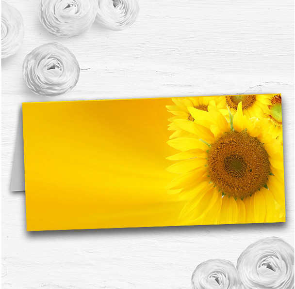 Sunflowers Wedding Table Seating Name Place Cards