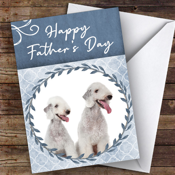 Bedlington Terrier Dog Traditional Animal Personalised Father's Day Card
