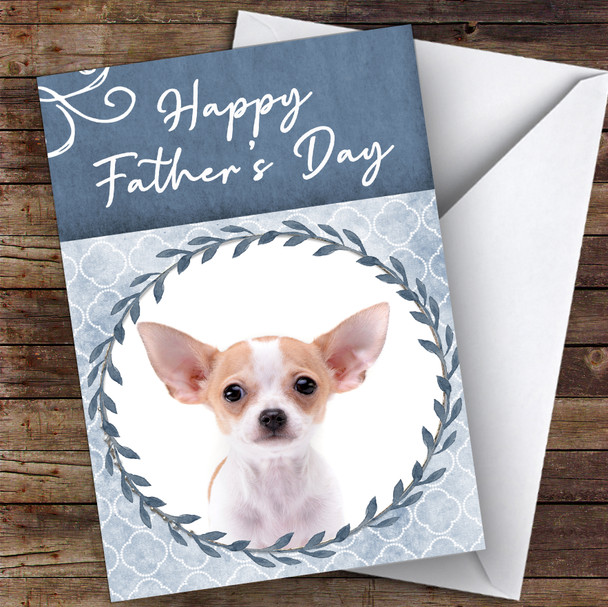 Chihuahua Dog Traditional Animal Personalised Father's Day Card