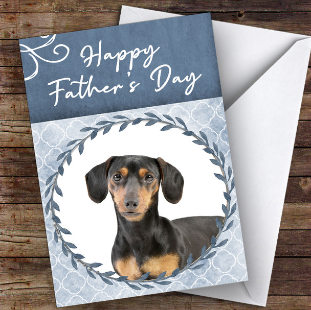 Dachshund Dog Traditional Animal Personalised Father's Day Card