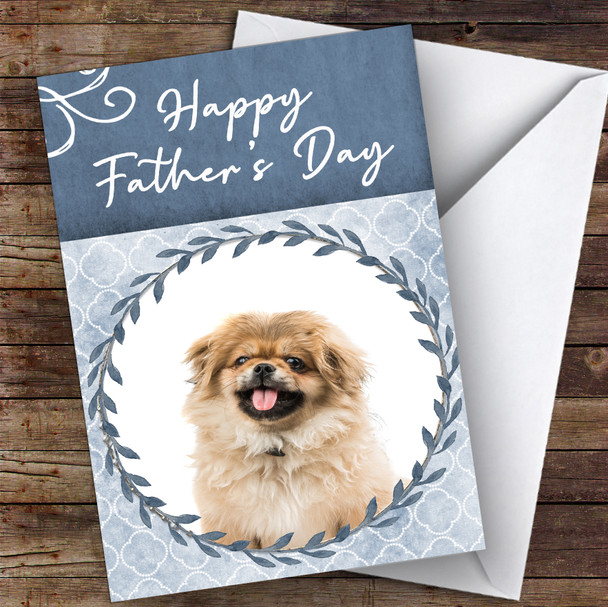 Pekingese Dog Traditional Animal Personalised Father's Day Card