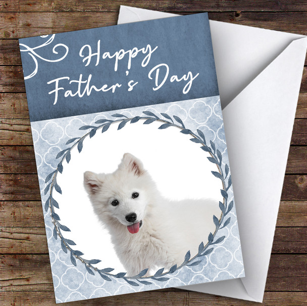 Samoyed Dog Traditional Animal Personalised Father's Day Card