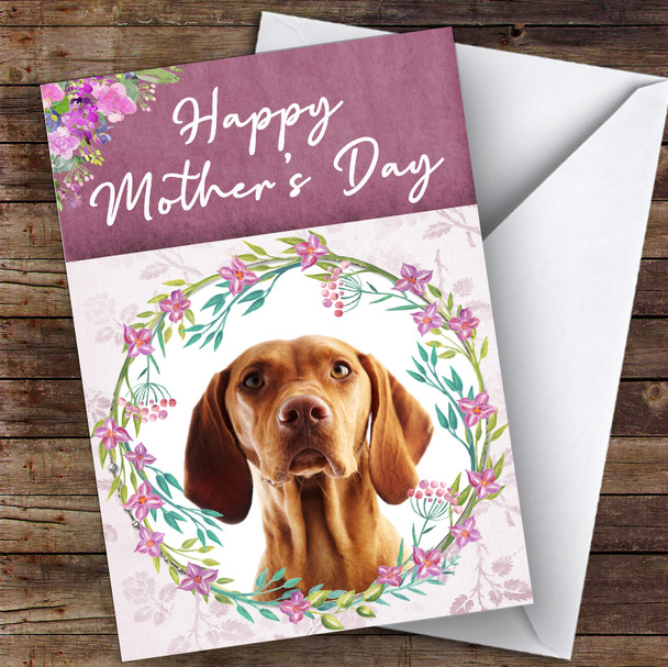Hungarian Vizsla Pointer Dog Traditional Animal Personalised Mother's Day Card