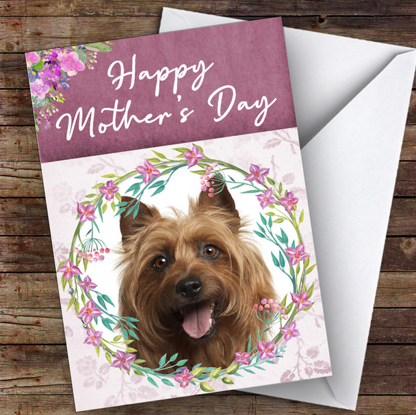Australian Terrier Dog Traditional Animal Personalised Mother's Day Card