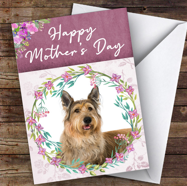 Berger De Picardie Dog Traditional Animal Personalised Mother's Day Card