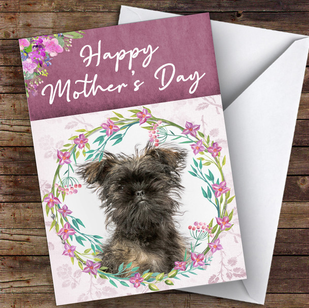 Affenpinscher Dog Traditional Animal Personalised Mother's Day Card