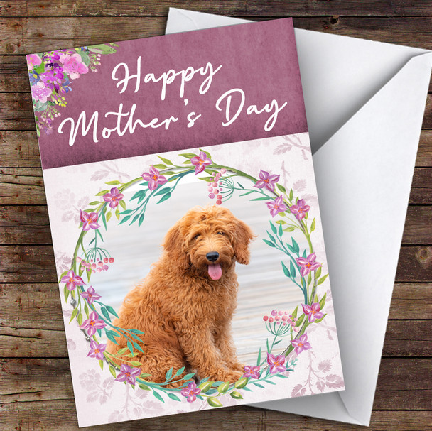 Goldendoodle Dog Traditional Animal Personalised Mother's Day Card