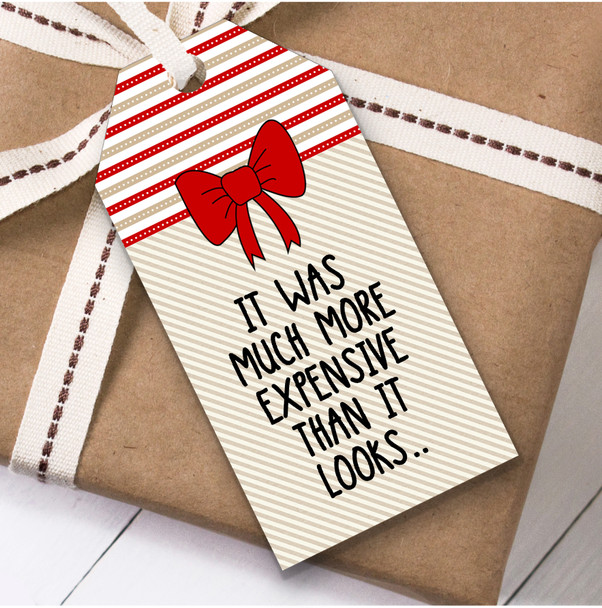 Funny More Expensive Than It Looks Christmas Gift Tags