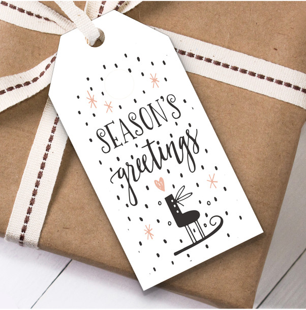 White Star Seasons Greetings Christmas Gift Tags