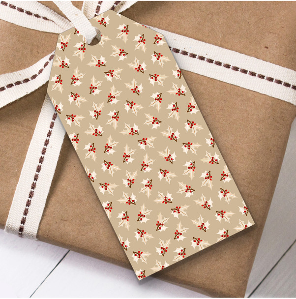Pretty Holly Christmas Gift Tags